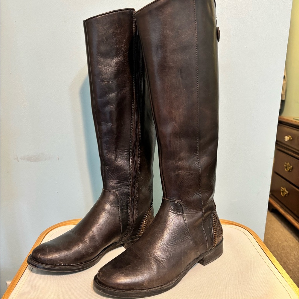 Arturo chiang brown leather boots